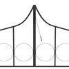 vidaXL Arco de jardim com portão 138x40x238 cm ferro preto