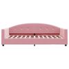 vidaXL Sof&aacute;-cama 90x200 cm veludo rosa