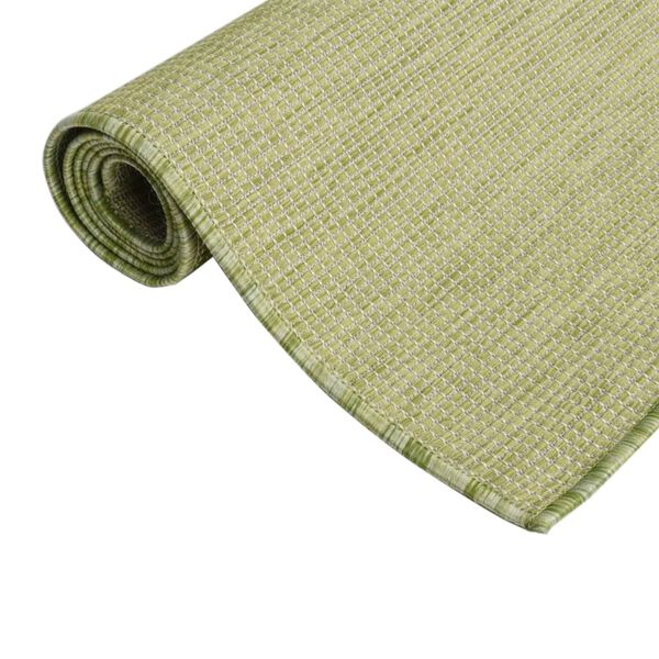 vidaXL Tapete de tecido plano para exterior 200x280 cm verde
