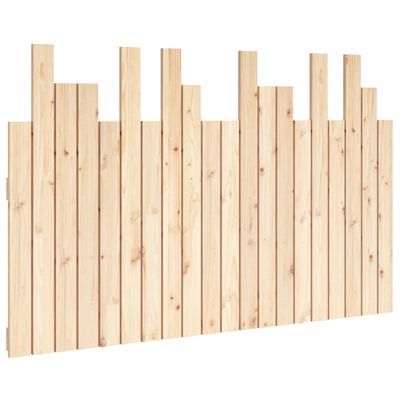 vidaXL Cabeceira de parede 127,5x3x80 cm madeira de pinho maciça