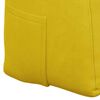 vidaXL Travesseiro para Costas Amarelo 100 x 24 x 50 cm Veludo