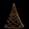 vidaXL &Aacute;rvore de Natal parede 260 luzes LED 3 m int/ext branco quente