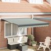 vidaXL Toldo Verde e Branco 300 x 250 x 165 cm Poli&eacute;ster e Alum&iacute;nio