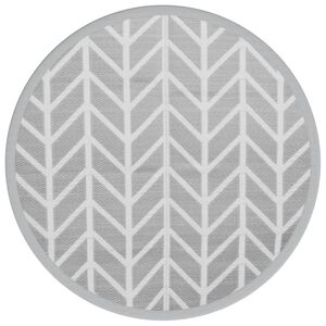 vidaXL Tapete de exterior &Oslash;160 cm ARAKIL PP cinzento