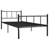 vidaXL Estrutura de cama 90x200 cm metal preto