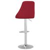 vidaXL Bancos de bar 2 pcs tecido vermelho tinto