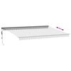 vidaXL Toldo retr&aacute;til autom&aacute;tico com LEDs 500x350 cm antracite/branco