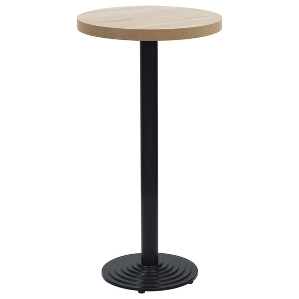 vidaXL Perna para mesa de bistrô Ø43x107 cm ferro fundido preto