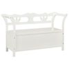 vidaXL Banco 107x45x75,5 cm madeira de abeto maci&ccedil;a branco