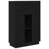 vidaXL Mesa Carvalho Preto 71.5 x 31.5 x 106.5 cm Derivados de Madeira