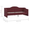 vidaXL Sof&aacute;-cama c/ colch&atilde;o e sa&iacute;da USB 90x200 cm tecido roxo