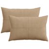 vidaXL Capa almofada 2 pcs ALMELO Castanho 30 x 50 cm cord&atilde;o