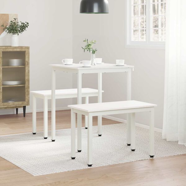 vidaXL Mesa de jantar Branco 60 x 60 x 75 cm