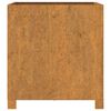 vidaXL Vaso/floreira com pernas 50x50x50 cm a&ccedil;o corten cor enferrujado