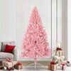 vidaXL &Aacute;rvore de Natal Artificial Pr&eacute;-iluminada Rosa 240 cm PVC