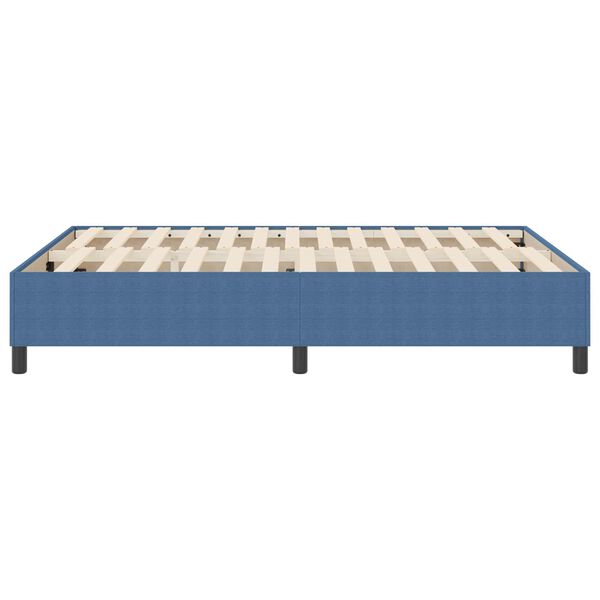 vidaXL Estrado de cama plataforma Azul 160 x 200 cm tecido