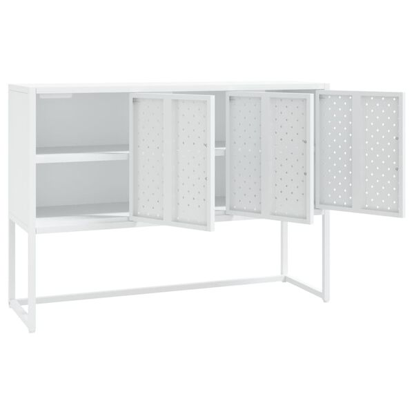 vidaXL Aparador 105x35x75 cm a&ccedil;o branco