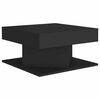 vidaXL Mesa de centro 57x57x30 cm derivados de madeira preto