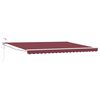 vidaXL Toldo Retr&aacute;til El&eacute;trico Vermelho Borgonha 4 &times; 3 m