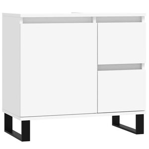 vidaXL Arm&aacute;rio de casa de banho 65x33x60cm derivados de madeira branco