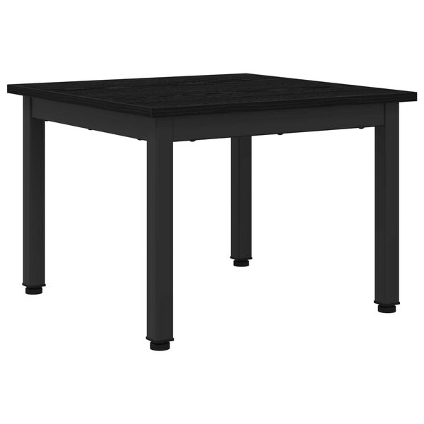 vidaXL Mesa de centro Carvalho Preto 50 x 50 x 36 cm