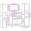 vidaXL Conjunto de M&oacute;veis para Banheiro com porta 4 pcs Madeira Antiga