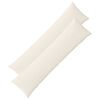 vidaXL Capa almofada 2 pcs ALMELO Creme 40 x 145 cm cord&atilde;o