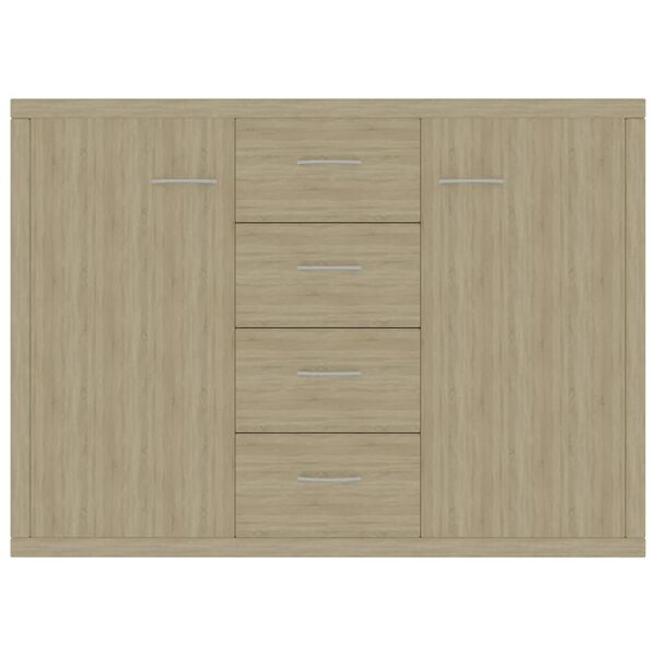 vidaXL Aparador 88x30x65 cm contraplacado cor carvalho sonoma