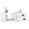 vidaXL Mesa de centro 90x50x35 cm derivados madeira branco brilhante