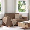 vidaXL Sof&aacute; de 2 lugares marrom 160x78x84 cm tecido
