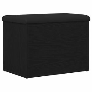 vidaXL Banco de arruma&ccedil;&atilde;o Carvalho preto 62 x 42 x 45 cm