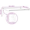 vidaXL Toldo Retr&aacute;til Manual Borgonha 2,5 x 2 m