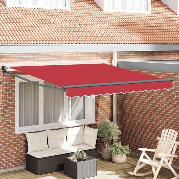 vidaXL Toldo Vermelho 300 x 250 x 165 cm Poli&eacute;ster