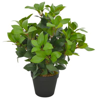 vidaXL Planta loureiro artificial com vaso 40 cm verde