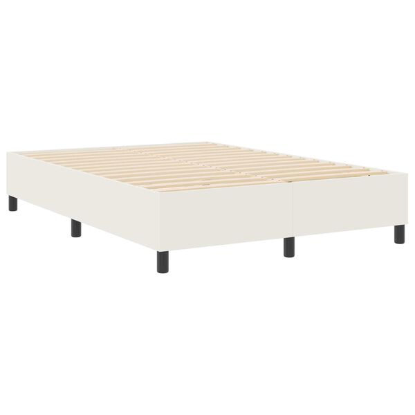 vidaXL Estrado de cama plataforma Creme 140 x 200 cm