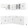 vidaXL 11 pe&ccedil;as arm&aacute;rio de cozinha conjunto Lucca branco