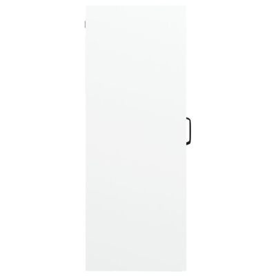 vidaXL Armário de parede suspenso 69,5x34x90 cm branco brilhante