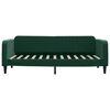 vidaXL Sof&aacute;-cama 90x200 cm veludo verde-escuro