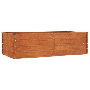 vidaXL Canteiro de jardim 160x80x45 cm a&ccedil;o corten cor enferrujado