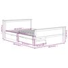 vidaXL Estrutura cama c/ 2 gavetas 160x200cm pinho maci&ccedil;o castanho mel