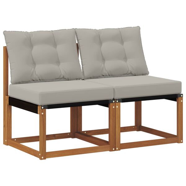 vidaXL 2 Pe&ccedil;a Sof&aacute; do Meio para Exterior