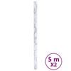 vidaXL Autocolantes para m&oacute;veis 90x500 cm PVC branco m&aacute;rmore