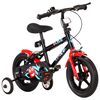 vidaXL Bicicleta de criança roda 12" preto e vermelho