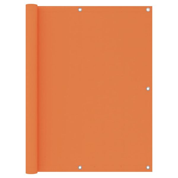 vidaXL Tela de varanda 120x600 cm tecido Oxford laranja
