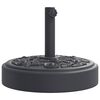vidaXL Base de guarda-sol para postes de &Oslash;38/48 mm 25 kg redondo