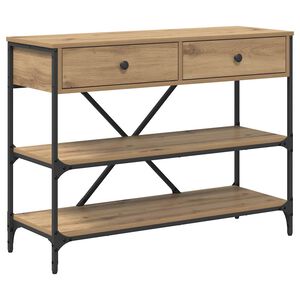 vidaXL Aparador Castanho 100 x 34,5 x 75 cm madeira