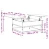 vidaXL Mesa de centro 80x80x45cm deriv. madeira/metal carvalho fumado