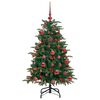 vidaXL Árvore de Natal Artificial Verde 120 cm PVC, Metal e Plástico