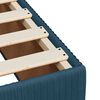 vidaXL Cama com molas/colch&atilde;o 140x200 cm veludo azul-escuro