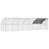 vidaXL Gaiola para galinhas 4 unid. Prateado 800 x 200 x 200 cm